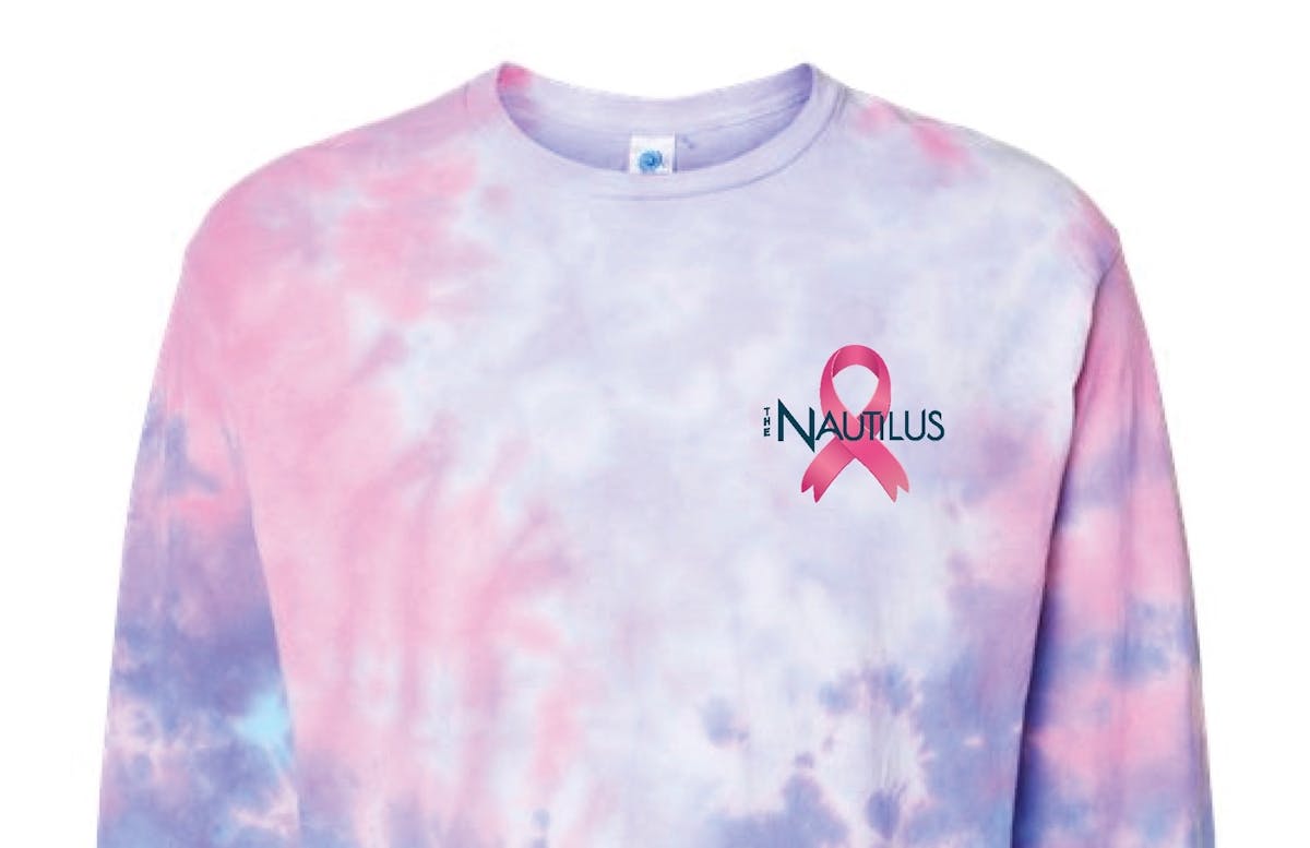 Tye Dye Breast Cancer Awareness Month Long-Sleeve Tee
