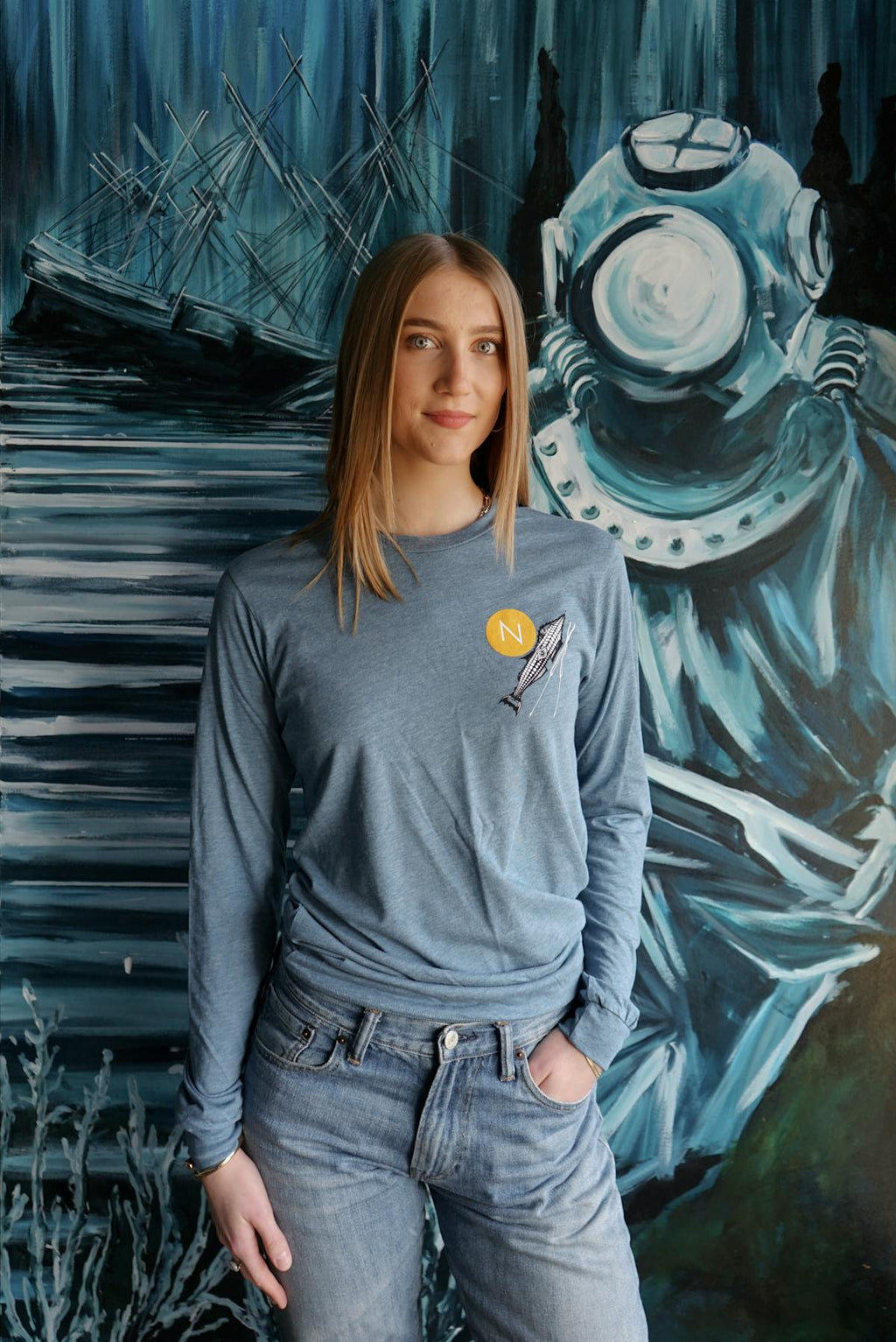 Blue Long Sleeve Shirt