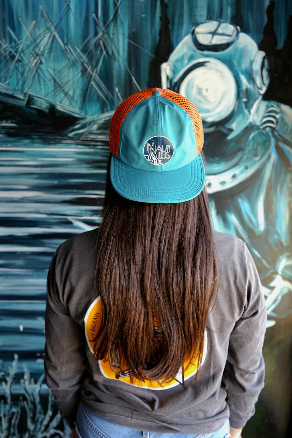 Hat-Orange/Teal