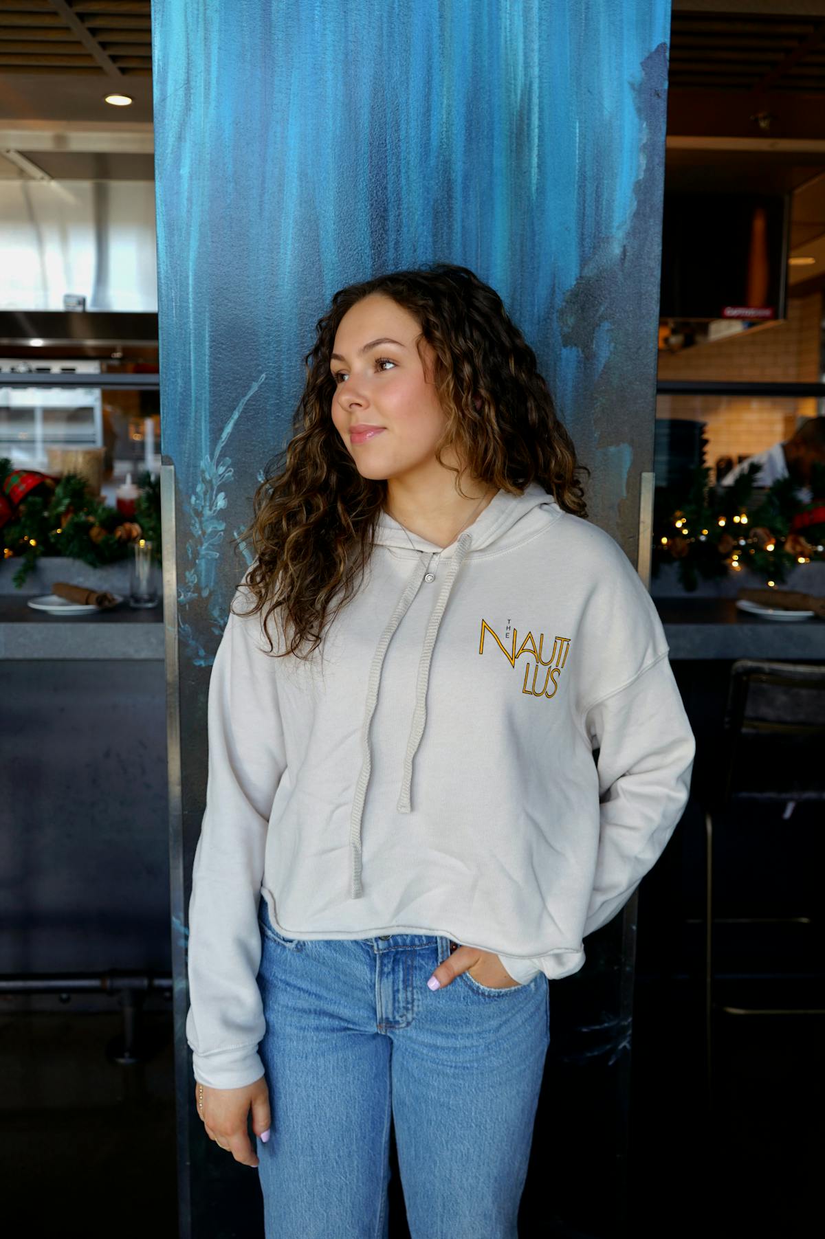 Cream Cropped Hoodie – The Nautilus Restaurant